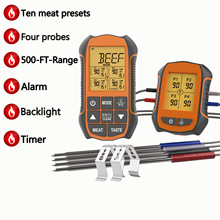 工厂蓝牙厨房烤箱温度计四探针电子无线食品温度计电子厨房温度计