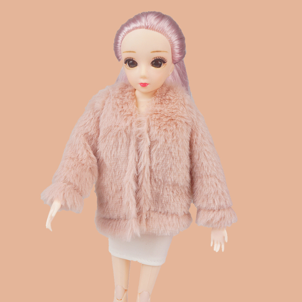 可怡芭比娃娃30厘米玩偶冬装毛衣外套包包围巾配件玩具现货