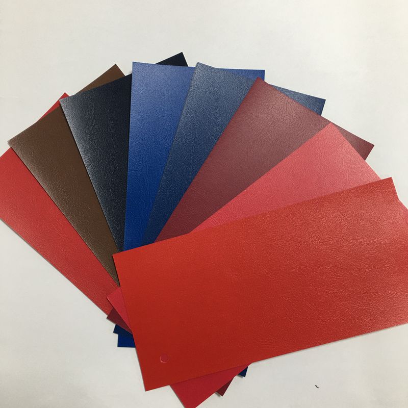 单色系pvc书本装帧包装纸定 制皮纹胶化纸封皮包装烫金充皮纸