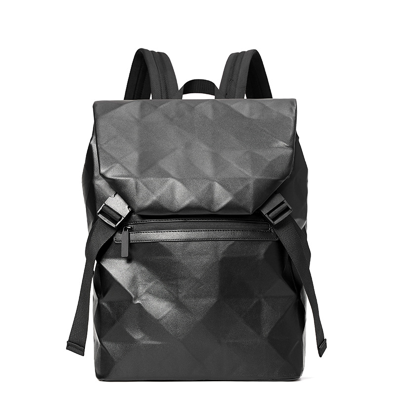 New Fashion Men's Backpack Large Capacity Business Backpack Men's Commuter Bag Flip Backpack Student Schoolbag Men