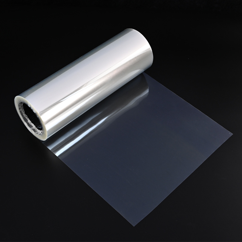 pet离型膜透明耐高温窗口薄膜单层离型硅油膜热转印刷胶片批发