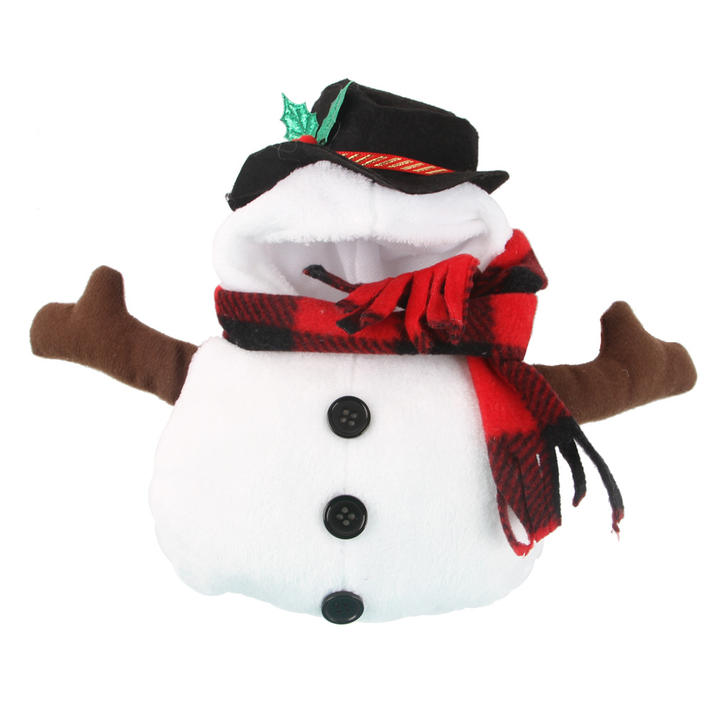 Cross-Border Manufacturers Christmas New Snowman Pet Costume Dog Cat Funny Transformation Clothes Pet Upright Outfit