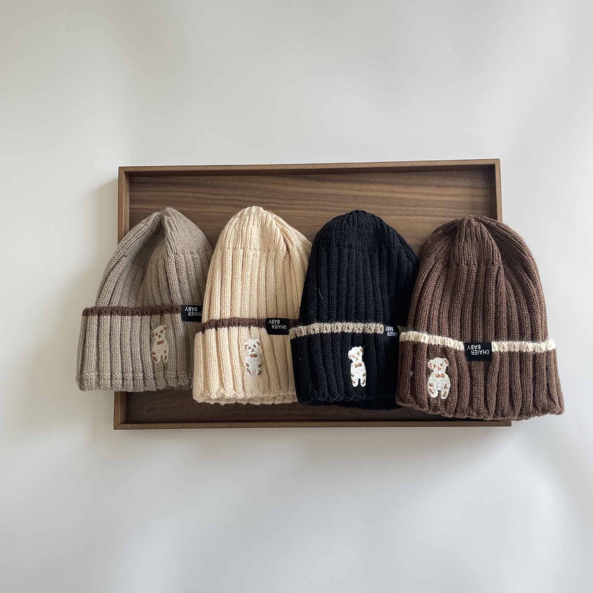 儿童毛线帽子冬季男宝宝针织秋冬款韩版可爱春秋秋款冬天男孩冷帽