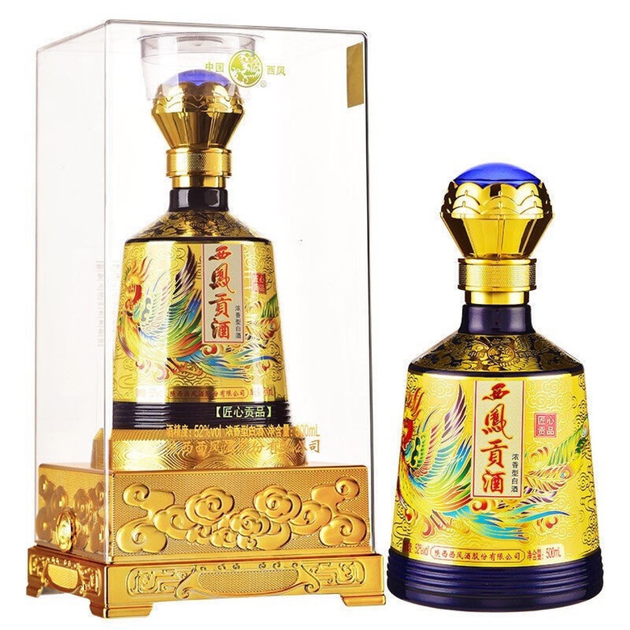 西凤贡酒匠心贡品52度500ml*6瓶浓香型礼盒装白酒