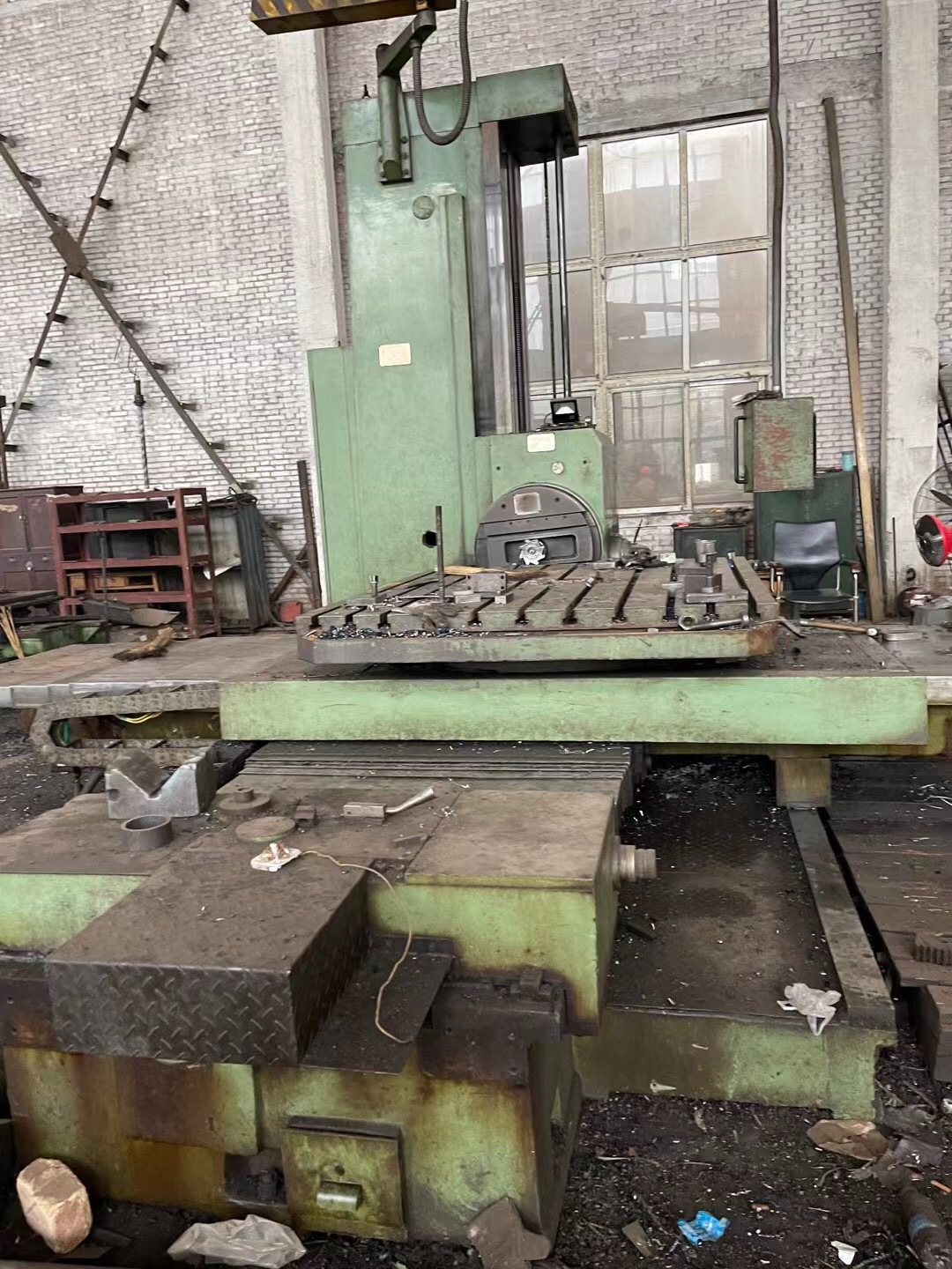 低价出售八成新二手机床 卧式镗床tpx6113/2中捷钻镗床