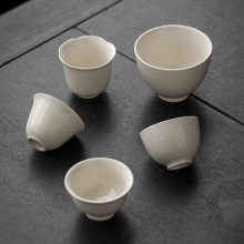 草木灰手工茶杯陶瓷品茗杯家用复古功夫茶杯主人杯单杯喝茶杯茶盏