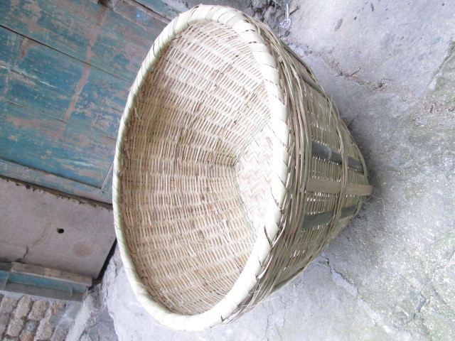 批发订制53cm三斗竹箩筐 箩篼 收纳筐 建筑箩斗 淘米篓