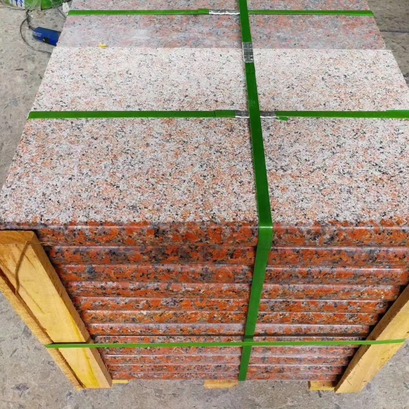 光面天山红花岗岩石材 火烧面 贵妃红 枫叶红荔枝面 地铺干挂板