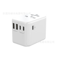 633FV 2USB 3Type C旅游充电器28W美规欧规澳规英规C口快充多功能