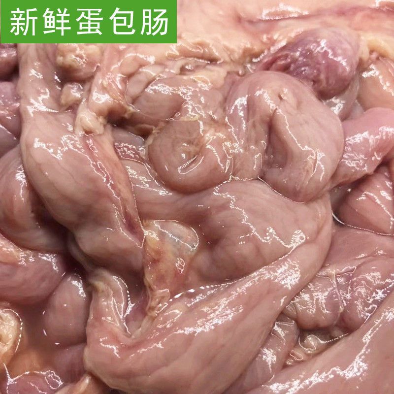 新鲜鸡生肠蛋包肠冷冻鸡杂内脏肠子鸡房子鸡内脏蛋肠家用食品代发
