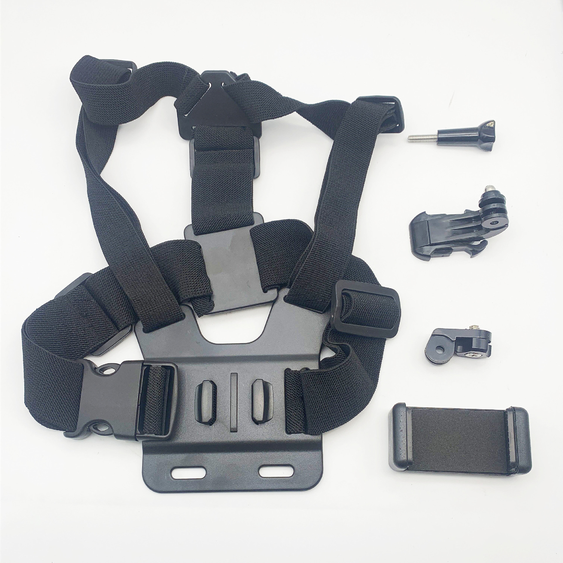 First Person Perspective Shooting Accessories Sports Camera Chest Shooting Strap Live Broadcast Outdoor Riding Mobile Phone Bracket