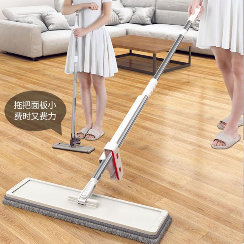 50 X12cm plus-Sized Hand-Free Flat Mop Mop Household Dehydration Floor Cleaning Office Source Factory Supply