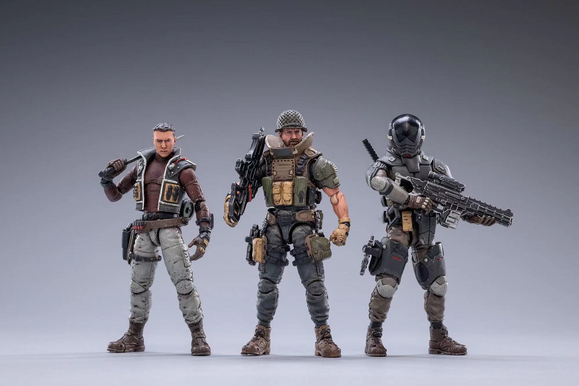joytoy暗源1:18硬核酷玩系列主角三人组关节可动兵人玩具手办模型