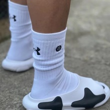 NBA篮球袜ua男长筒高帮球员版同款毛巾实战训练吸汗防滑精英袜