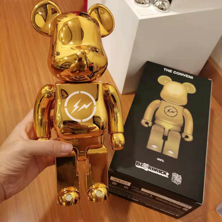 Bearbrick 400% Violent Bear Doll Ornaments 2G Empty Mountain Base Semi-Daniel Gold and Silver Orangutan Doll Garage Kit