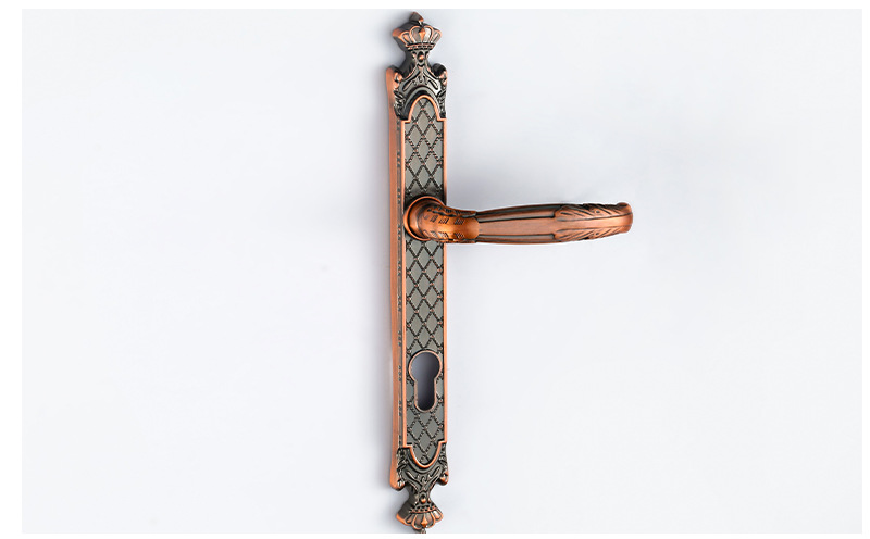 厂家供应别墅大门锌合金门锁 户外铁管艺庭院锁复古窄面门执手