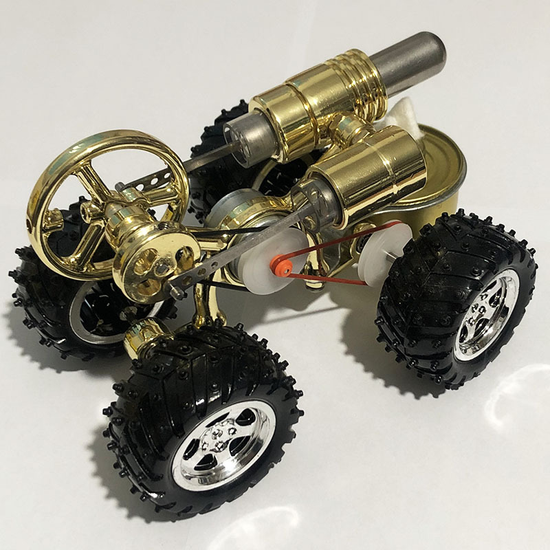 斯特林发动机微型模型外燃动力小车科学小制作实验玩具礼物