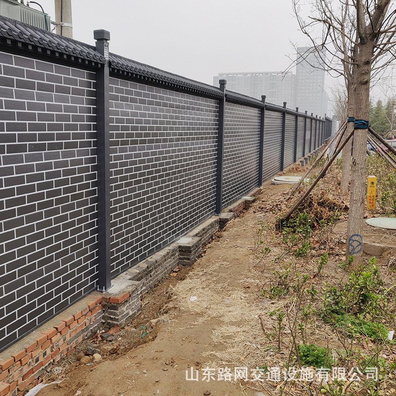 装配式围挡 可拆卸隔离围挡 市政施工铁皮围挡 仿古建筑围挡