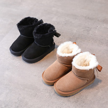 批发一件代发2022冬款女儿童休闲加厚雪地靴韩版公主保暖棉靴