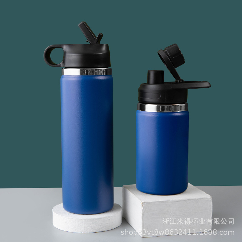 304 Stainless Steel Space Kettle Large Capacity Men's and Women's Thermos Cup Sports Cup with Straw Children's Student Portable Water Cup