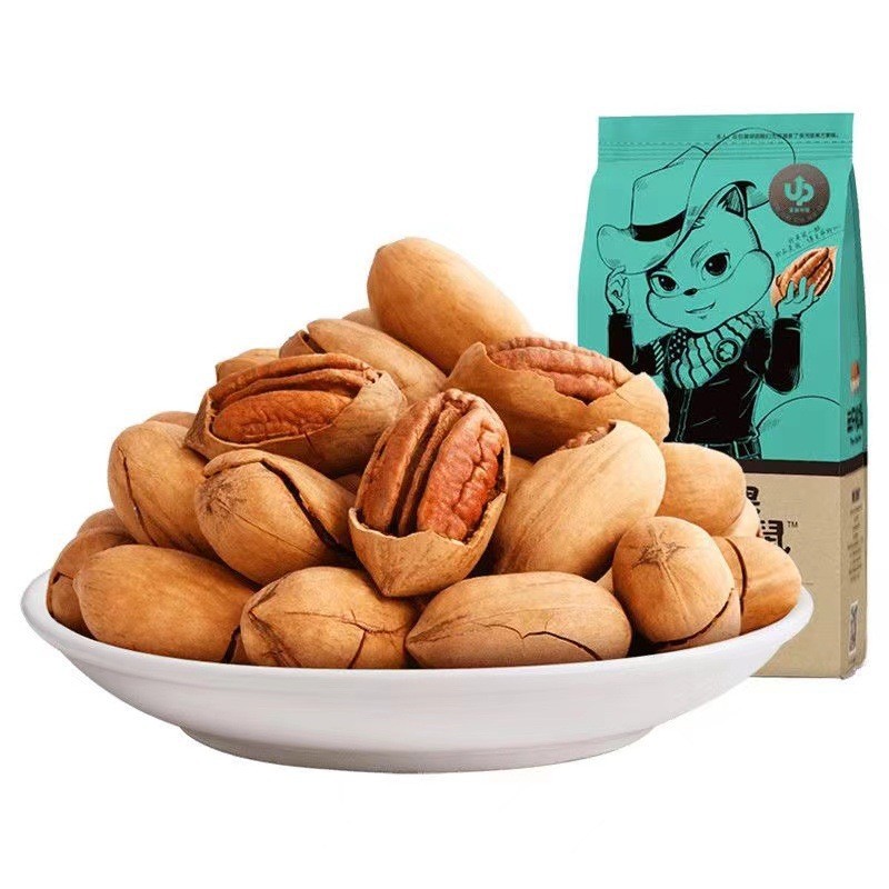 三只松鼠碧根果160g/120g奶香原味长寿果特产坚果办公司休闲零食