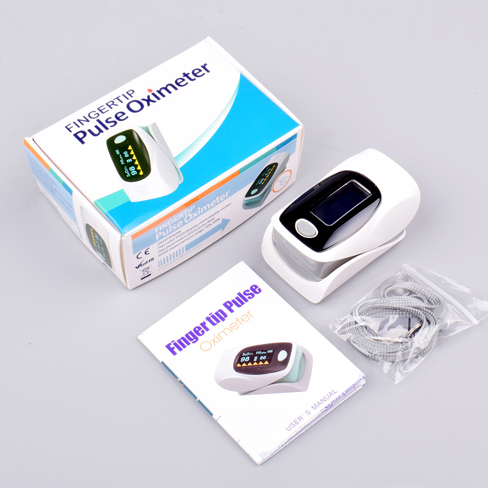 外贸fda/ce手指夹oled屏家用血氧饱和度指尖脉搏心率监测仪器工厂