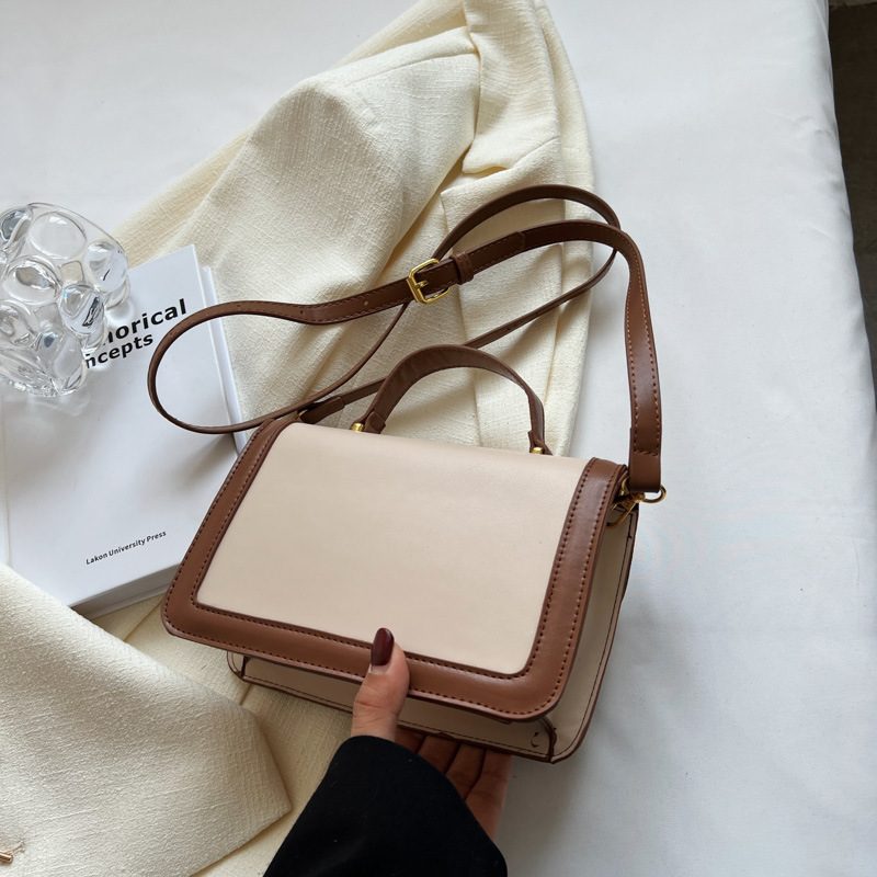 This Year's Popular Small Bag 2022 New Winter Portable Small Square Bag Fashion Stitching Shoulder Women's Bag