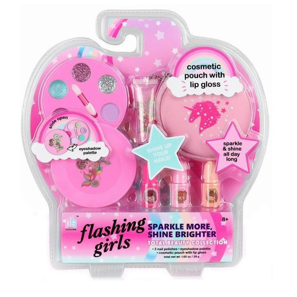 Amazon New Children's DIY Makeup Toys Cosmetics Manicure Fashion Handbag Girls' Toy Set