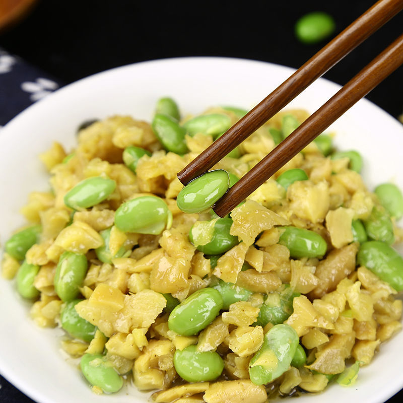 周庄特产阿婆菜毛豆雪菜配粥小菜下饭菜咸菜 小包装60g批发酱腌菜