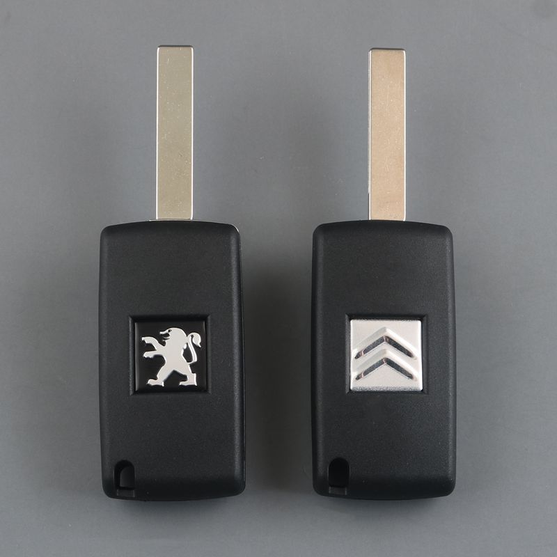 Applicable to Peugeot 308/307/408 Dongfeng Citroen C- Quatre C5 Car Folding Remote Control Key Shell