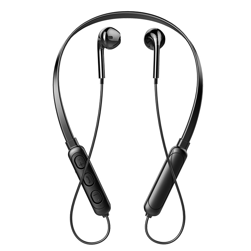 New Wireless Bluetooth Headset Neck-Mounted Stereo Noise Reduction Universal 5.0 Sports Ear Headset Microphone Factory Direct Sales