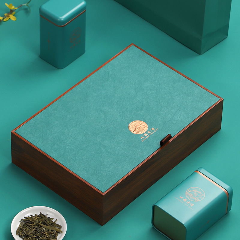 绿茶包装盒空礼盒高档一斤装信阳毛尖恩施玉露茶叶罐礼盒套装空盒