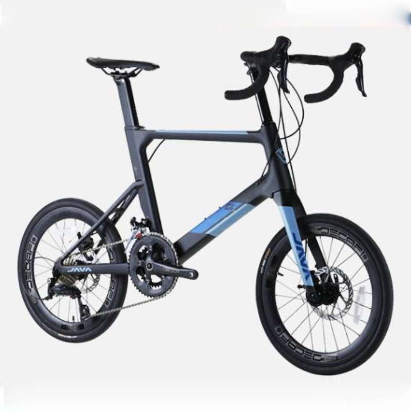 佳沃java碳纤维小轮车轮径公路自行车油压碟刹18变速弯把cl