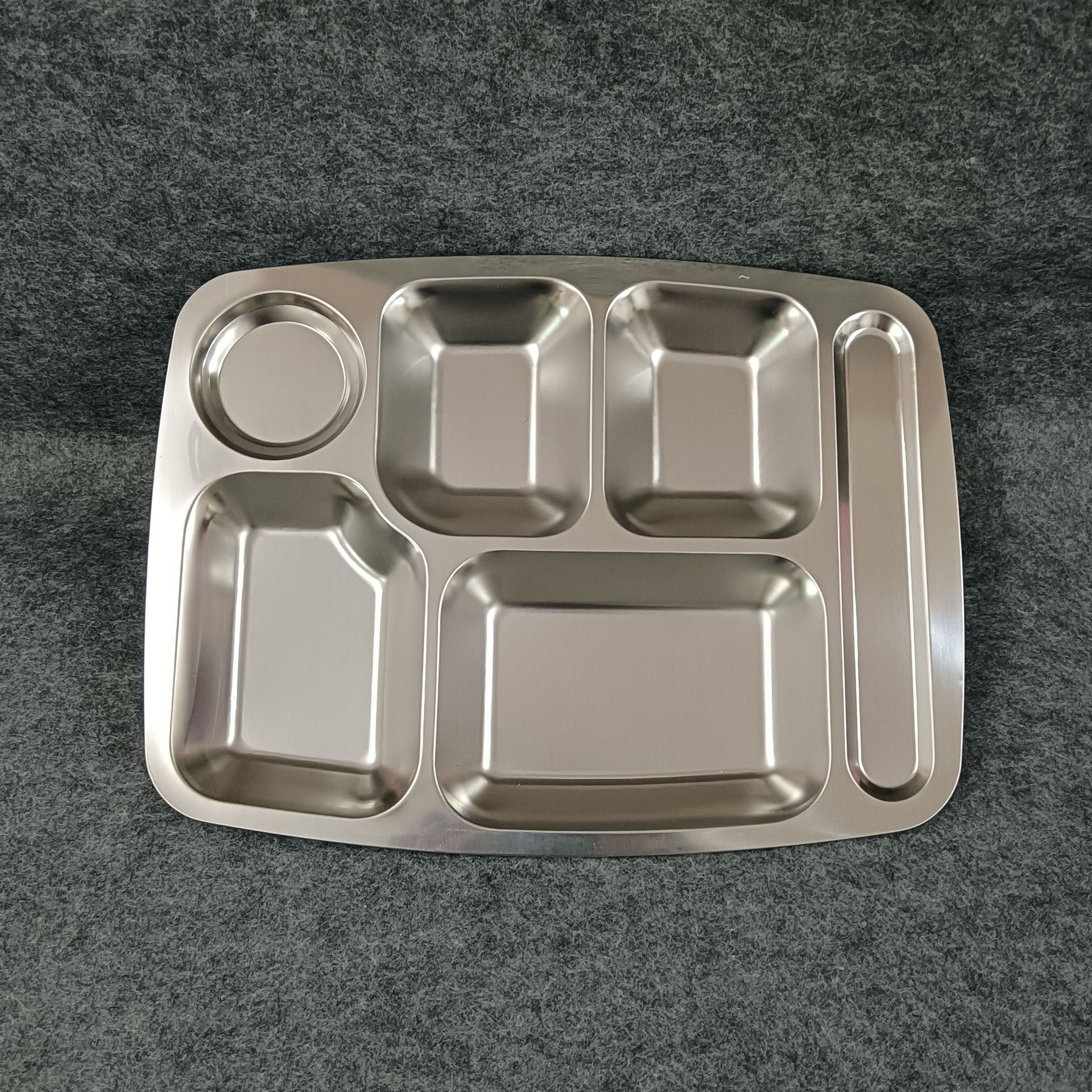 304不锈钢餐盘加厚分格餐盒员工学校食堂 易清洗工厂直销