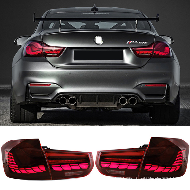 适用于宝马3系龙鳞尾灯总成g20刹车灯f30转向灯g28led贯穿尾灯