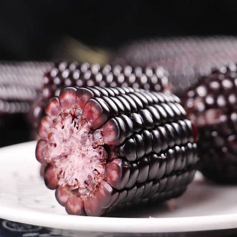 山西特产新鲜黑糯玉米棒黏玉米黑糯甜玉米真空即食软糯黑玉米代餐