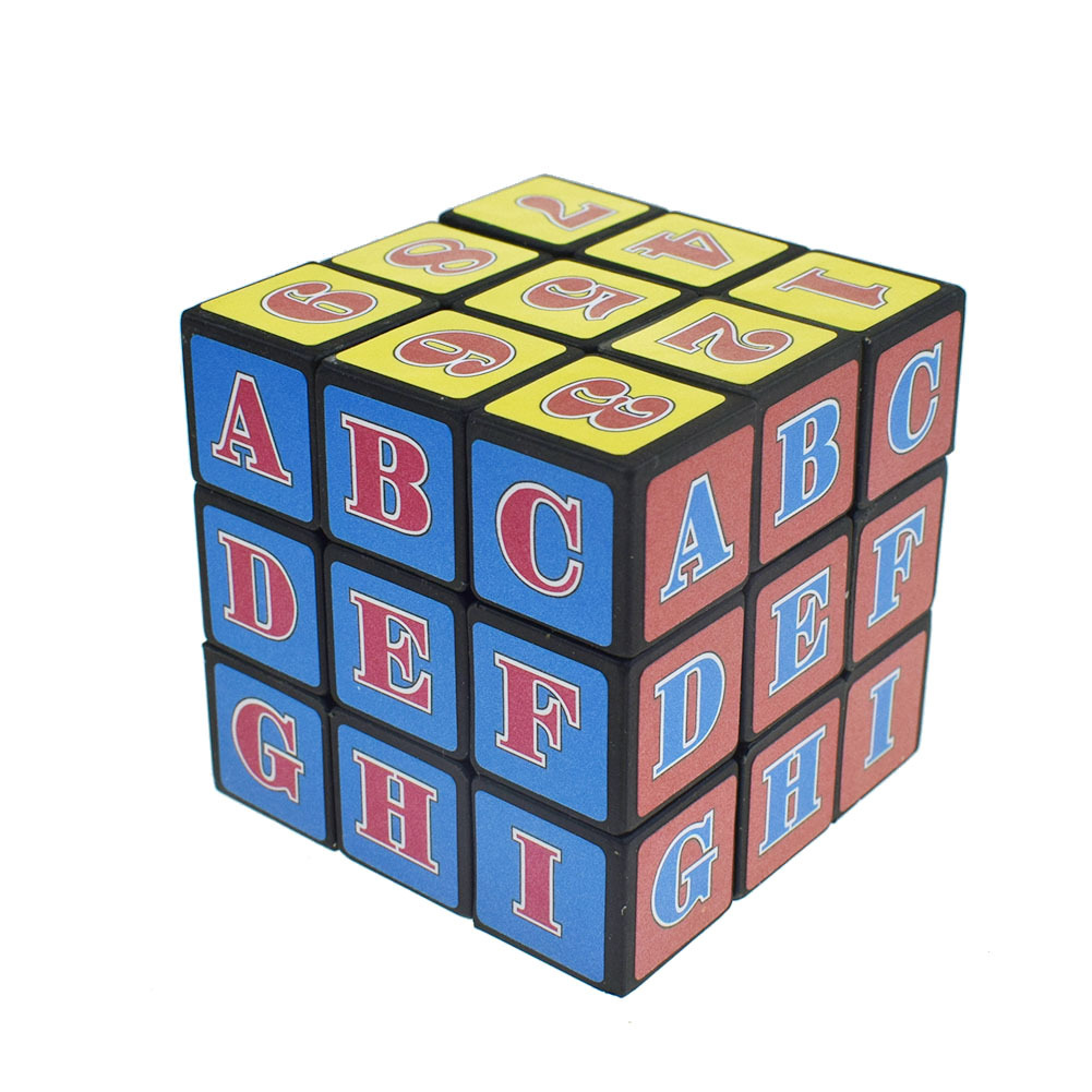 5. 3cm Children‘s Intelligence Rubik‘s Cube Toy Digital Letter Cube Smooth Cube Push Stall Small Gift
