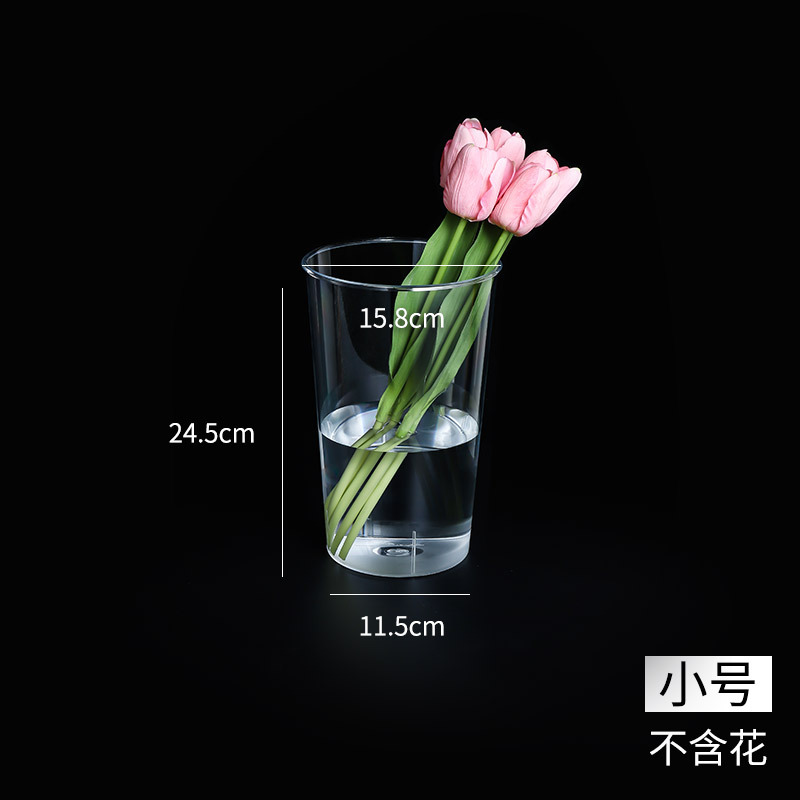 Drop-Resistant Stamping High-Permeability Material Bouquet Vase Material Flower Shop Flower Arranging Bucket Simple European Acrylic Flower Bucket