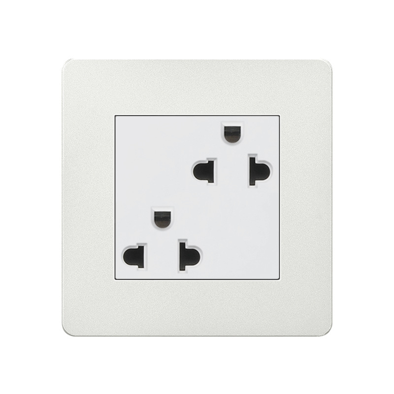 东南亚美规86型二位双联15a三极6六孔美标美式美国加拿大电源插座