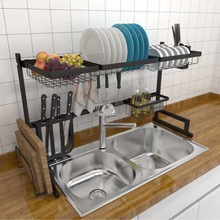 不锈钢厨房水槽架置物架碗碟晾碗碟沥水架厨房用品收纳架界安