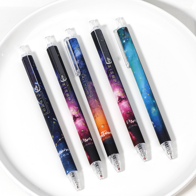 5mm笔芯清新可爱写字按动水笔签字笔批发