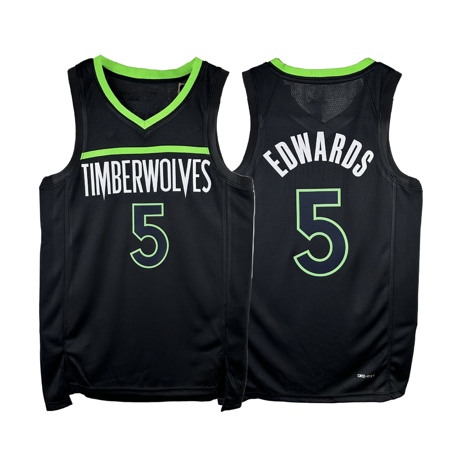 美版森林狼队爱德华兹5号唐斯李凯尔加内特城市版球衣篮球服套装