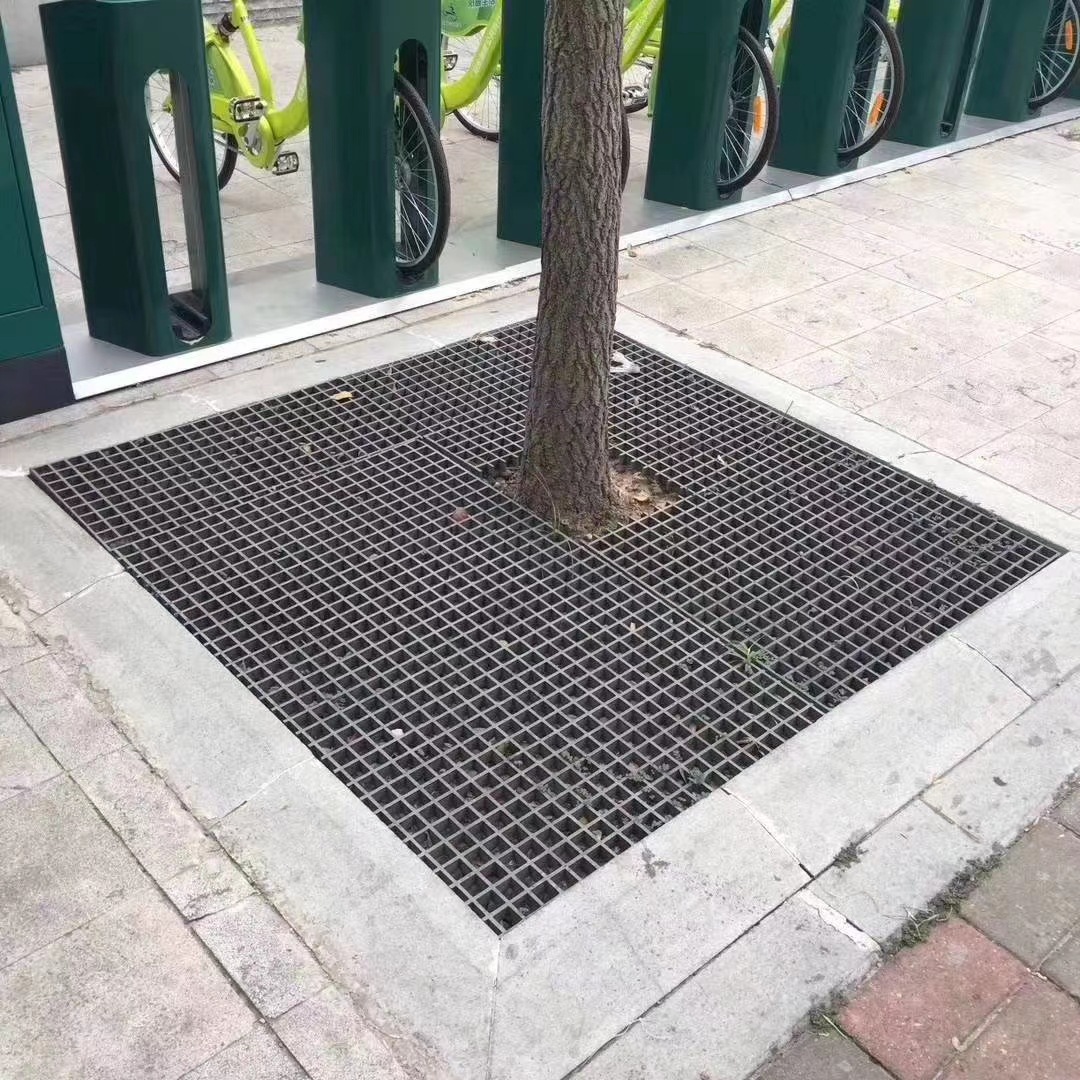 玻璃钢格栅 树篦子洗车房玻璃钢格栅 走道平台网格盖板下水道地漏