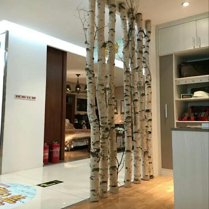 天然白桦树干装饰原木白桦木枯树树叉干树枝树杈婚庆拱门橱窗隔断