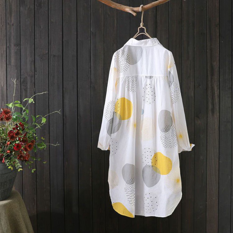 Printed Chiffon Sun Protection Shirt for Women Summer New Korean Style Loose All-Matching Cardigan Casual Outerwear Thin Coat for Women