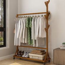 简易衣帽架晾衣架落地室内折叠挂衣架子家用卧室衣服包收纳置物。