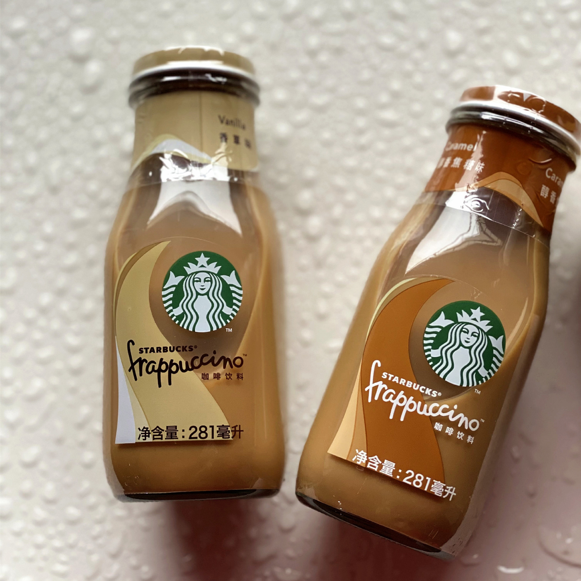 星巴ke星冰乐咖啡饮品281ml *12瓶/箱 醇香焦糖味瓶装饮料批发