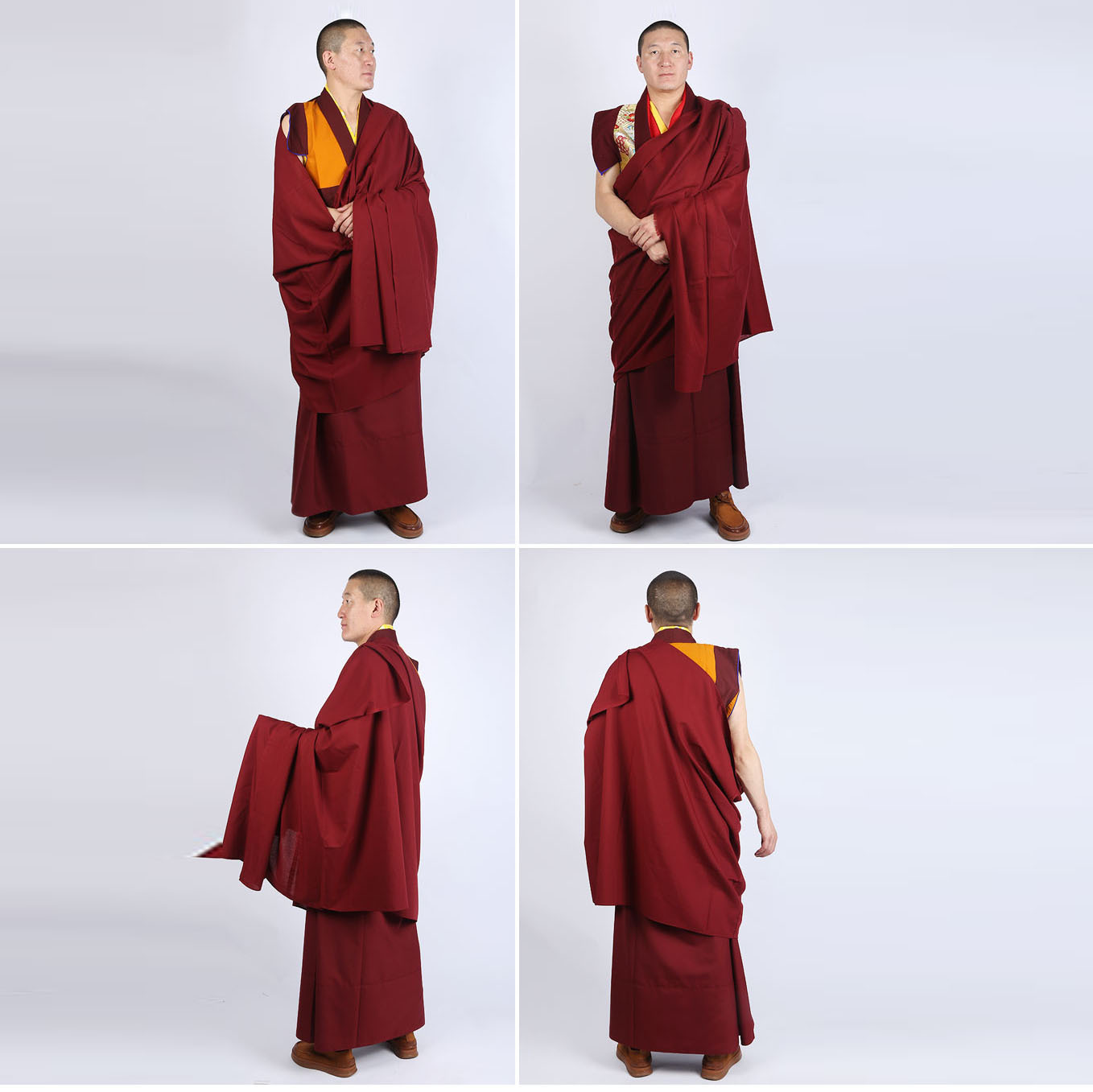 僧人装定制喇嘛僧服和尚出家人披肩西藏藏族传佛教居士服披单
