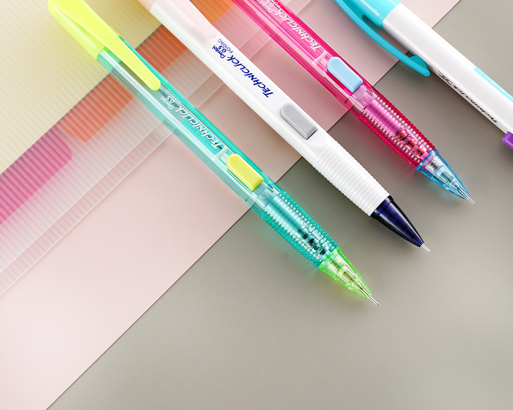 日本pentel派通侧按式自动铅笔pd105c活动铅笔学生考试铅笔0.5mm