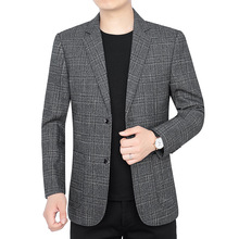 秋季新款西服中年男士商务休闲西装单件上衣青年韩版男便西装外套